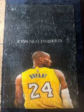 NEW! Kobe “Jobs Not Finished” Rug 33”x22”